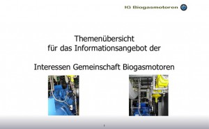 IG Biogasmotoren Videos im YouTube Kanal 